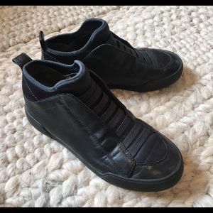 Phillip Lim 3.1 Black Hugh Top Sneakers